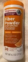Mängden socker i Walgreens Fiber powder