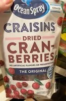 Mängden socker i Dried cranberries