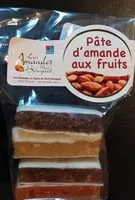 Mängden socker i Pâte d'amande aux fruits