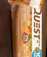 Mängden socker i Quest chocolate chip cookie dough bar