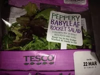 Mängden socker i Peppery babyleaf rocket salad