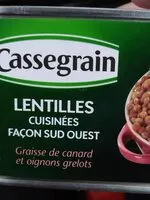 Mängden socker i Lentilles cuisine façon sud ouest