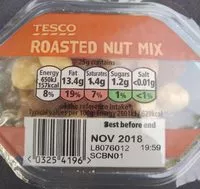 Mängden socker i Roasted nut mix