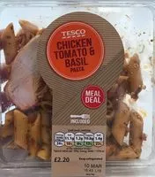 Mängden socker i chicken, tomato and basil pasta