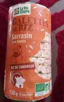 Mängden socker i galettes de riz, sarrasin sans gluten