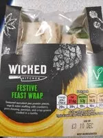 Mängden socker i Festive feast  wrap