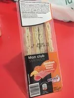 Mängden socker i Mon club sandwich Jambon cheddar beurre