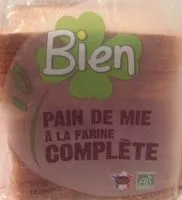 Mängden socker i Pain de mie à la farine complète