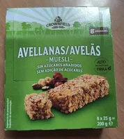 Mängden socker i Barritas de cereales con avellanas