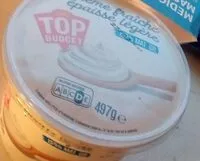 Mängden socker i Crème fraîche épaisse légère