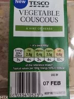 Mängden socker i Vegetable couscous