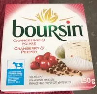 Mängden socker i Boursin canneberge et poivre
