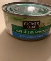 Mängden socker i Thon pâle en morceaux dans l’eau