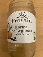 Mängden socker i Korma de Légumes au lait de coco