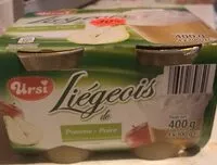 Mängden socker i Liegois pomme poire