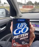 Mängden socker i Up & go protein choc hit