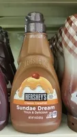 Mängden socker i Hershey's Fat Free Caramel Sundae Syrup