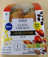 Mängden socker i Tesco Fajita Chicken Wrap