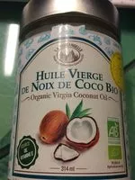 Mängden socker i Huile vierge noix de coco bio