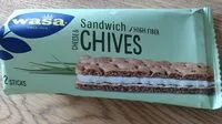 Mängden socker i sandwich cheese and chives