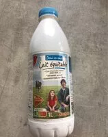 Mängden socker i Lait équitable demi-écrémé