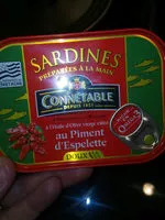 Mängden socker i sardines au piment d'Espelette