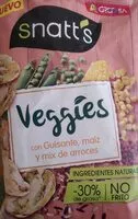 Mängden socker i Veggies con Guisante, maíz y mix de arroces