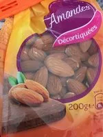 Mängden socker i Amandes decortiquées