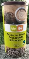Mängden socker i Cacao en poudre