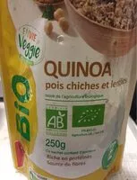 Mängden socker i Quinoa pois chiches et lentilles