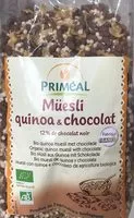 Mängden socker i Müesli quinoa & chocolat