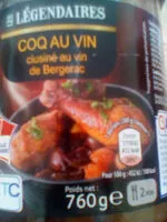 Mängden socker i coq au vin de bergerac