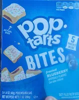 Mängden socker i pop-tarts bites frosted blueberry