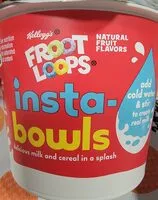 Mängden socker i froot loops insta bowls