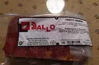 Mängden socker i Panceta Adobada