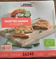 Mängden socker i Galettes saumon et courgette