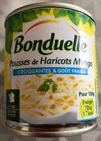 Mängden socker i Pousses de haricots mungo
