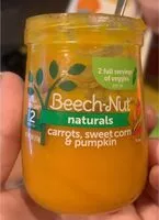 Mängden socker i Carrots, sweet corn & pumpkin