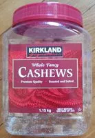 Mängden socker i Whole Fancy Cashews