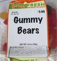 Mängden socker i Gummy bears