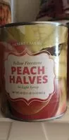 Mängden socker i Yellow freestone peach halves in light syrup