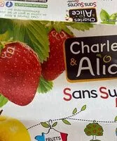 Mängden socker i Compote pomme/fraise Charles & Alice
