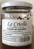 Mängden socker i Cacao en poudre