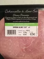 Mängden socker i Jambon blanc cuit