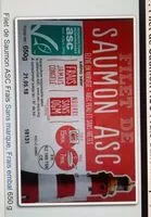 Mängden socker i Filet de saumon ASC