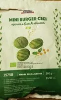 Mängden socker i Mini burger pois chiches, épinards et flocons d'avoine bio