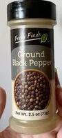 Mängden socker i Ground Black Pepper