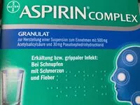 Mängden socker i Aspirin Complex