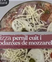 Mängden socker i Pizza pernil cuit i rodanxes de mozzarella