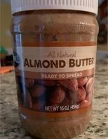 Mängden socker i All Natural Almond Butter